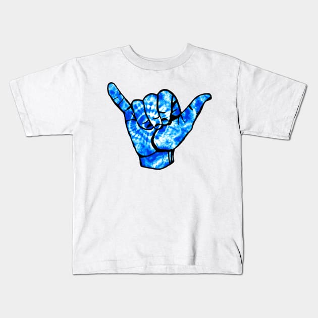 Blue Vibez Kids T-Shirt by lolosenese